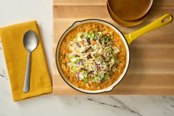 Chicken Enchilada Dip with Southwest Crunch