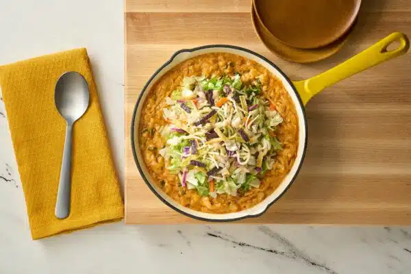 Chicken Enchilada Dip with Southwest Crunch