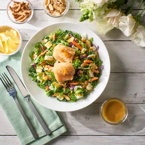 Ginger-infused Cod with Orange Sesame Salad