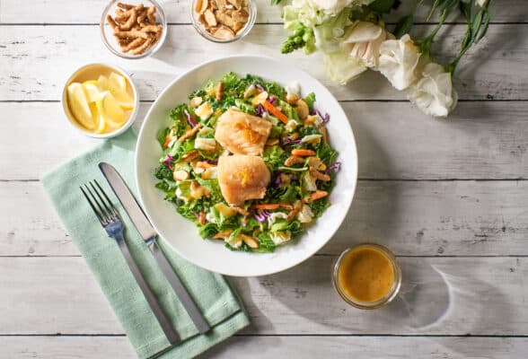 Ginger-infused Cod with Orange Sesame Salad