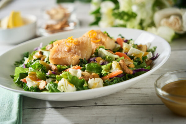 Ginger-infused Cod with Orange Sesame Salad