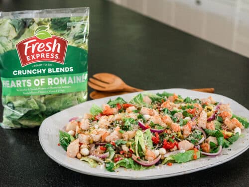Recipe by Tiffani Thiessen Italian Chopped Salad with Shrimp