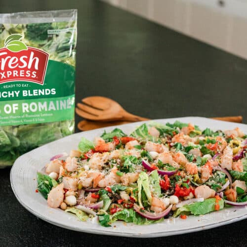 Recipe by Tiffani Thiessen Italian Chopped Salad with Shrimp