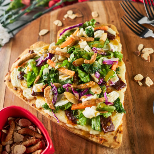 Valentine’s Flatbread with Korean Beef & a Zesty Orange Sesame