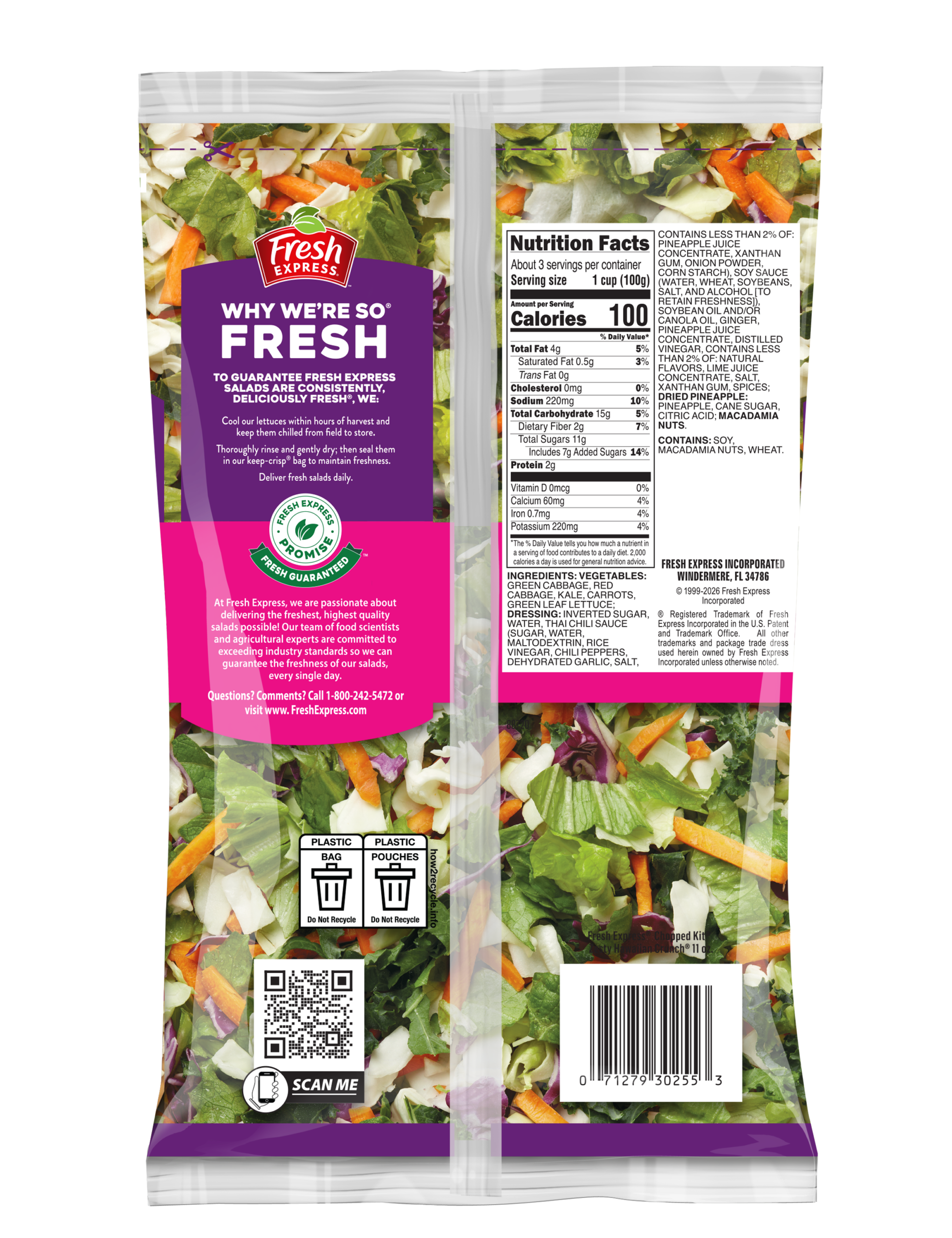 Zesty Hawaiian Crunch Chopped Salad Kit - Fresh Express