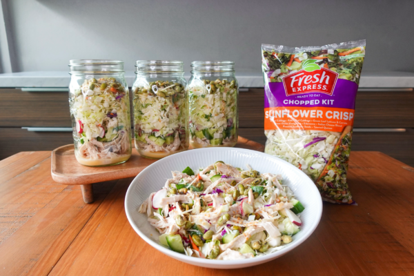 Recipe by Kylie Sakaida High-Fiber Crunch Salad Jar - Fresh Express