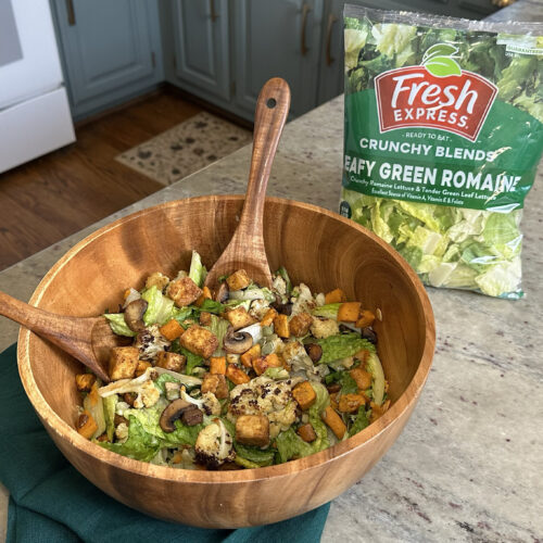 Recipe by Steph Grasso - Roasted Veggie Winter Salad with Tofu
