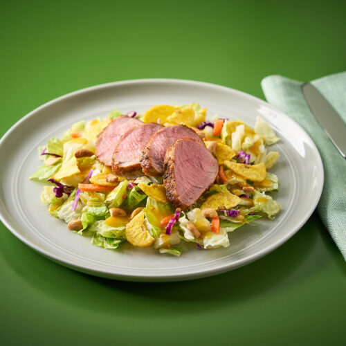 Caribbean Pork Tenderloin with Fresh Express® Tropical Mango Crunch