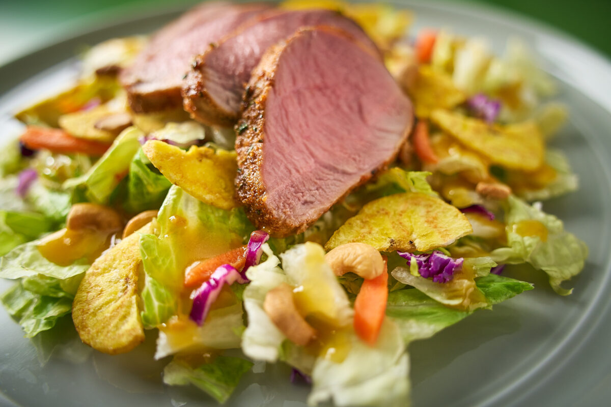 Caribbean Pork Tenderloin with Fresh Express® Tropical Mango Crunch