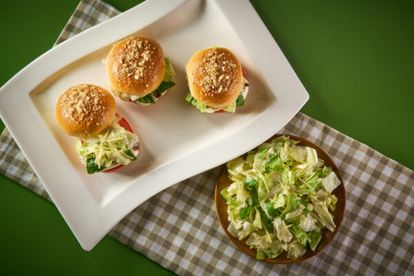 Twisted Pesto Caesar Caprese Sliders