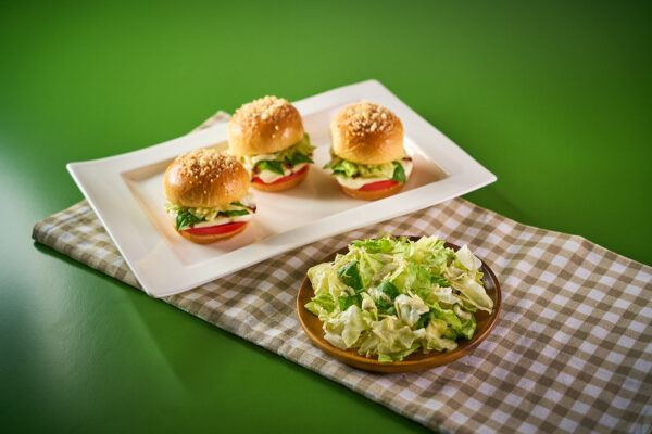 Twisted Pesto Caesar Caprese Sliders