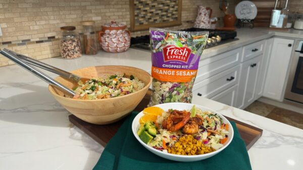 Recipe by Jenny Martinez - Baja Shrimp Orange Sesame Crunch Bowl