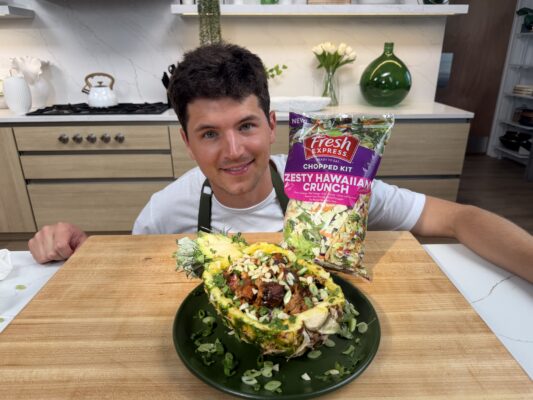 Recipe by Nick DiGiovanni - Pineapple Salsa Bowl with Sticky Huli Huli Chicken
