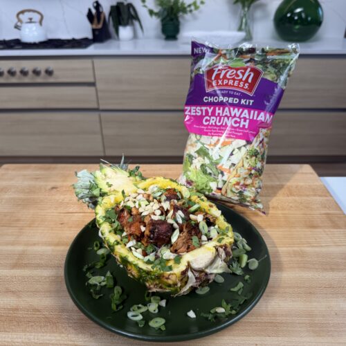 Recipe by Nick DiGiovanni - Pineapple Salsa Bowl with Sticky Huli Huli Chicken