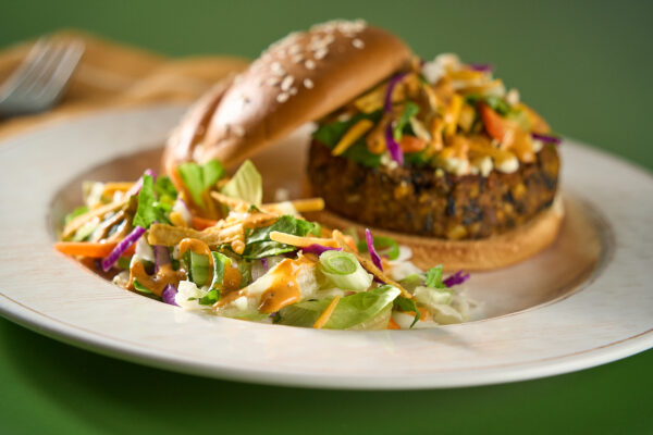 Chipotle Pumpkin Black Bean Burger