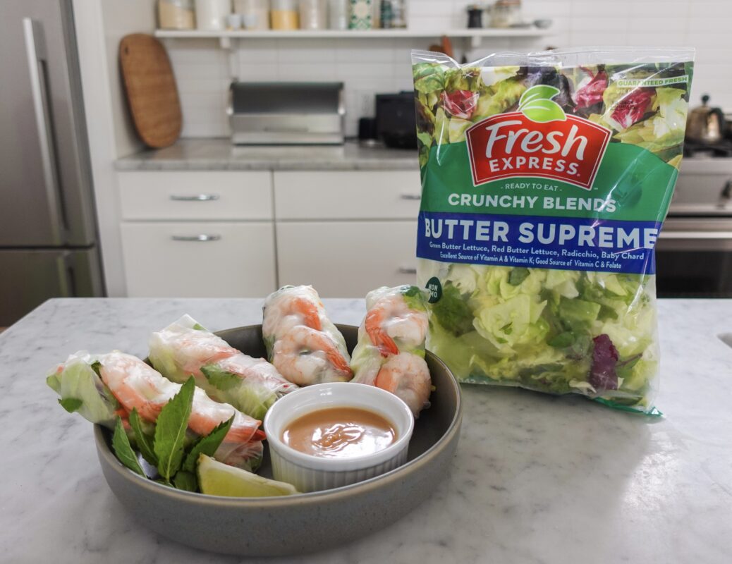Butter Lettuce Summer Rolls with Peanut Sauce