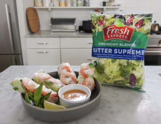 Butter Lettuce Summer Rolls with Peanut Sauce