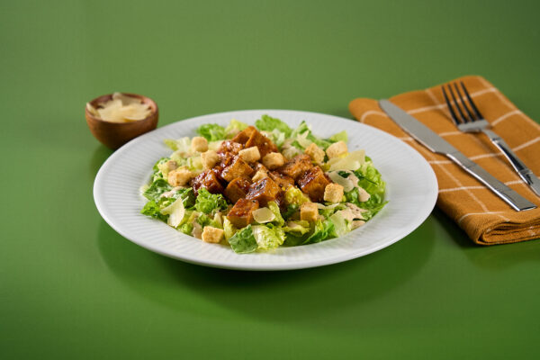 Teriyaki Tofu Mushroom Caesar