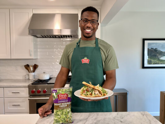 Recipe by Emmanuel Duverneau - Grilled Chicken Creamy Mushroom Caesar on Grilled Naan